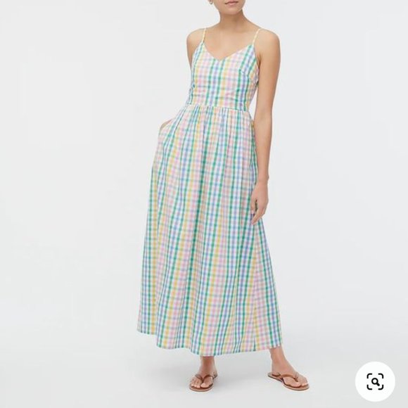 J. Crew Factory Dresses & Skirts - J. Crew Rainbow Gingham Dress